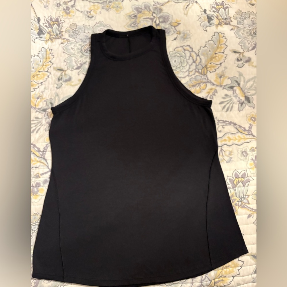 Lululemon Size 10 Women's Black Ribbed Sleeveless Top New No Tags